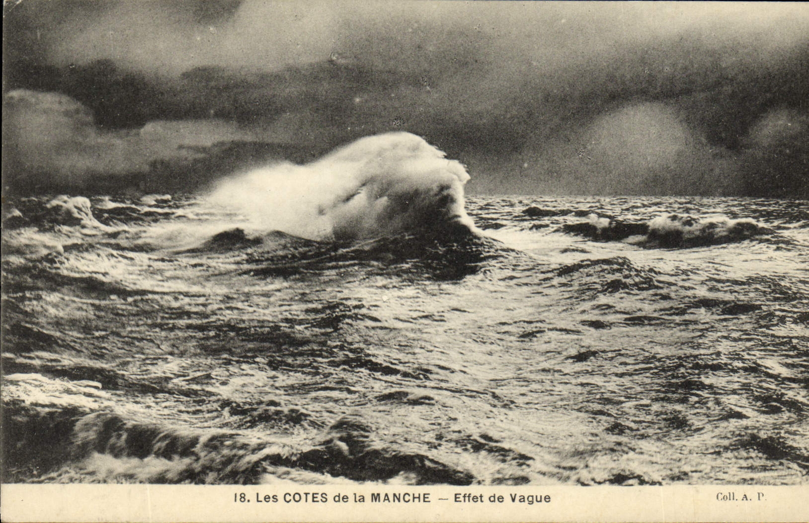 VINTAGE POSTCARD Dimensions Of the English Channel Effect Vagueness