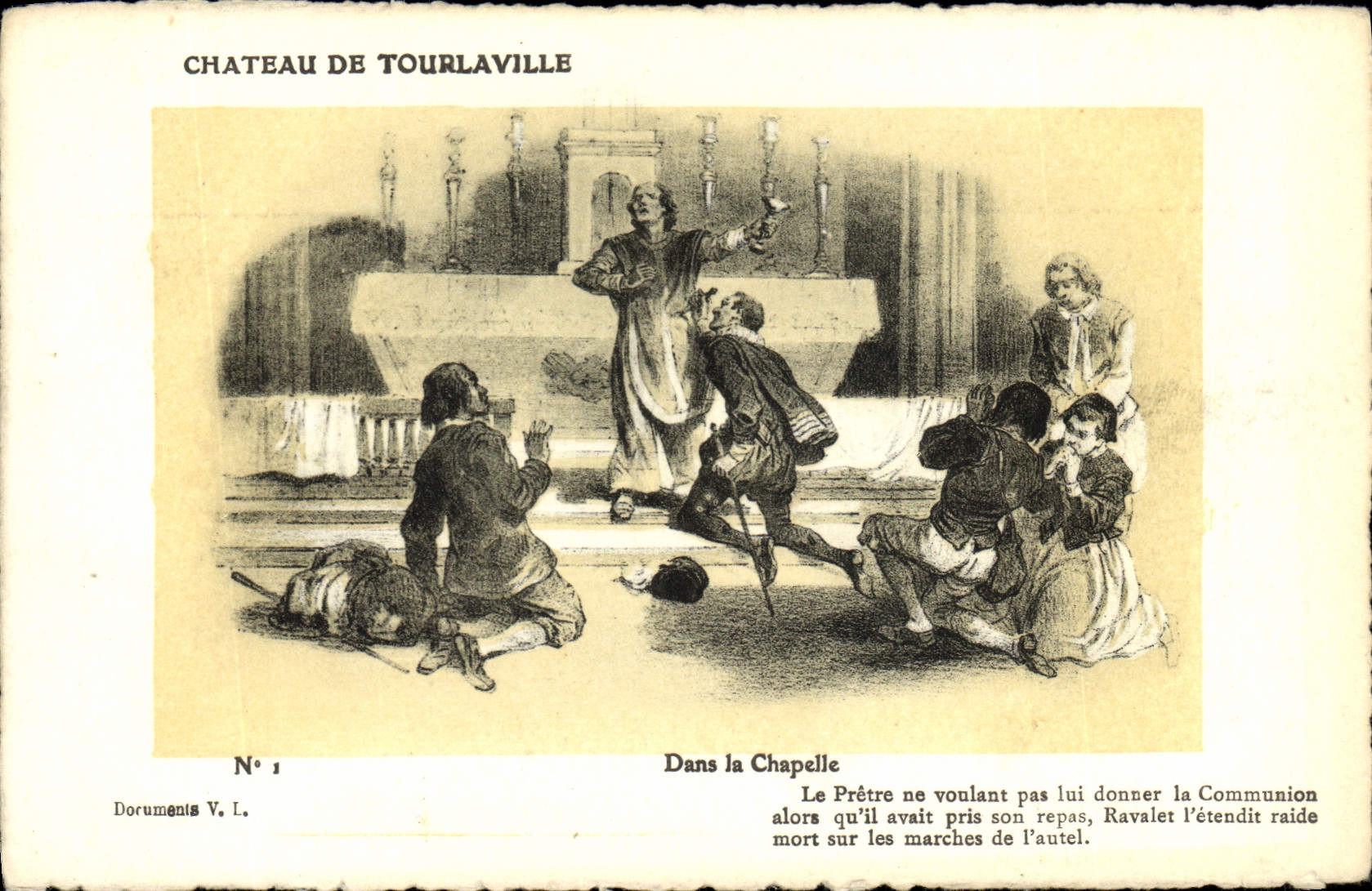 CPA Chateau De Tourlaville Dans La Chapelle