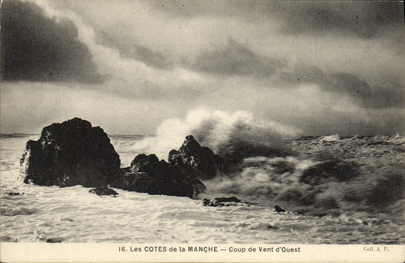 CPA Les Cotes De La Manche Coup De Vent d'Ouest