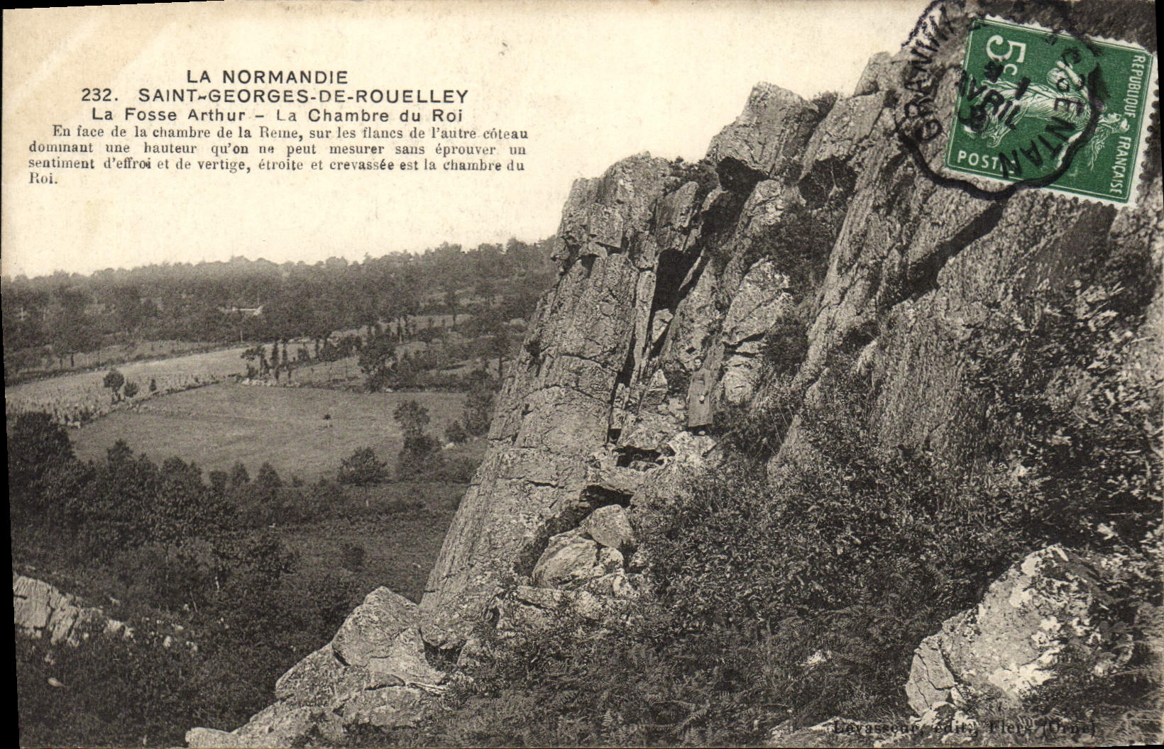 VINTAGE POSTCARD Holy Georges De Rouelley the Arthur Pit the room of the king