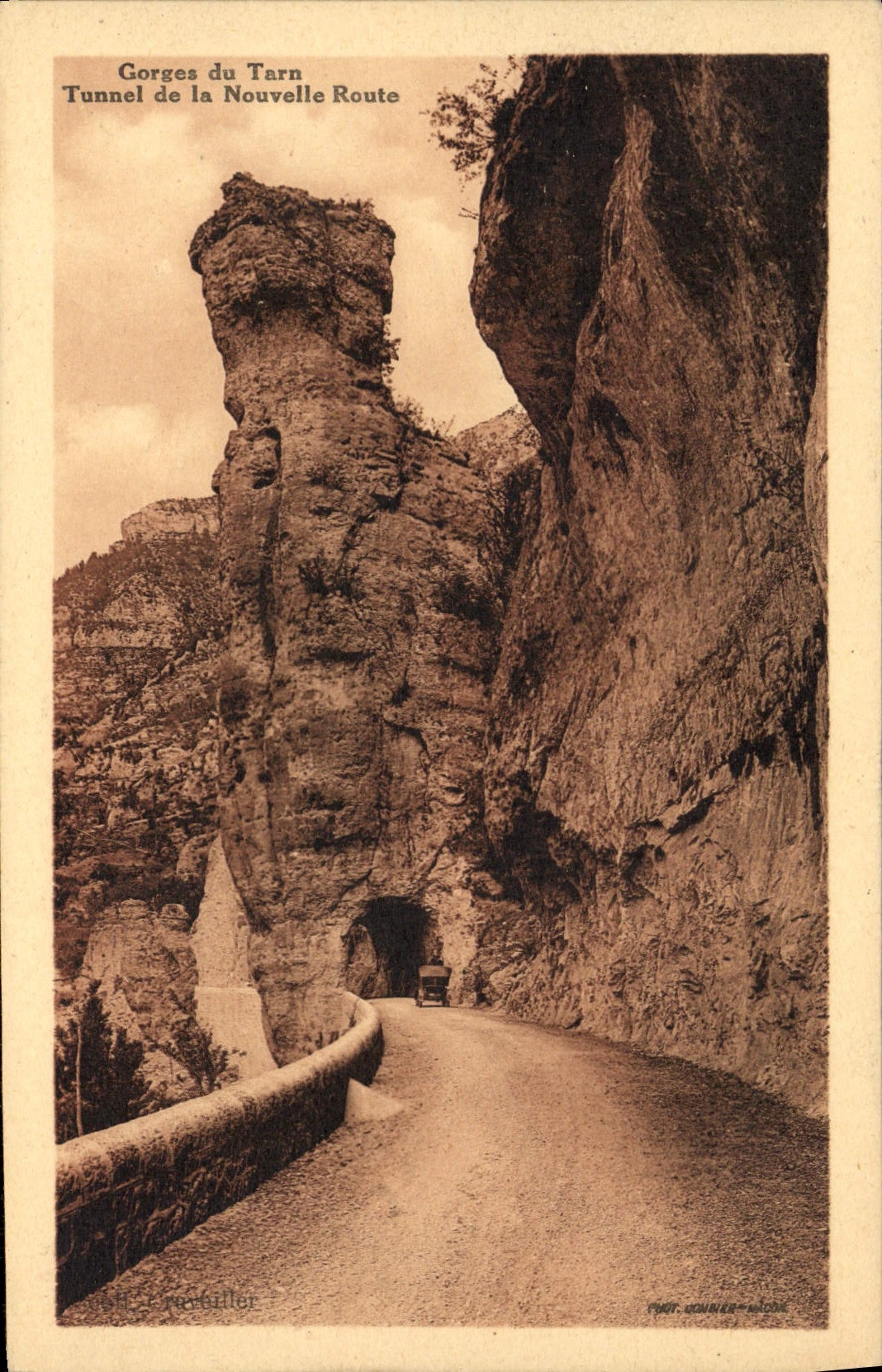 CPA Gorges du Tarn Tunnel de la Nouvelle Route