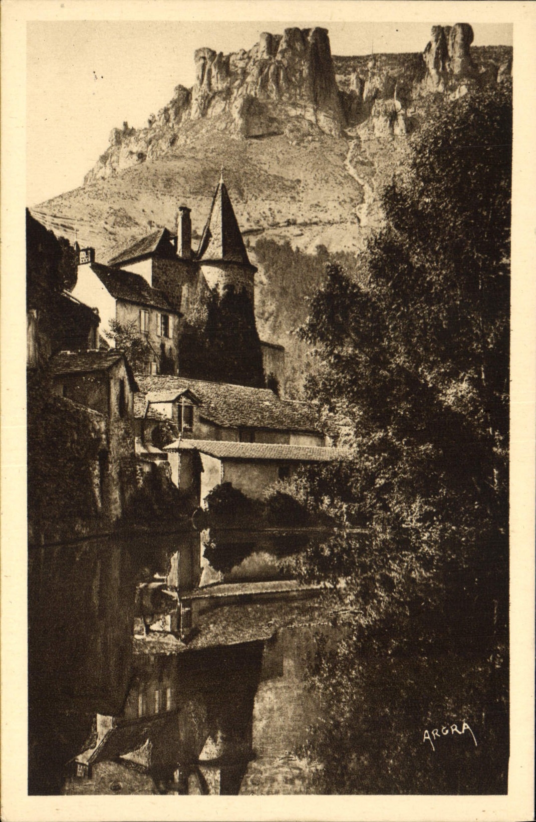 CPA Gorges Du Tarn Florac L'Ancien Chateau