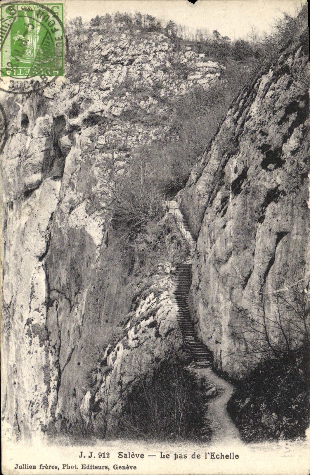 CPA Saleve Le Pas de L'Echelle