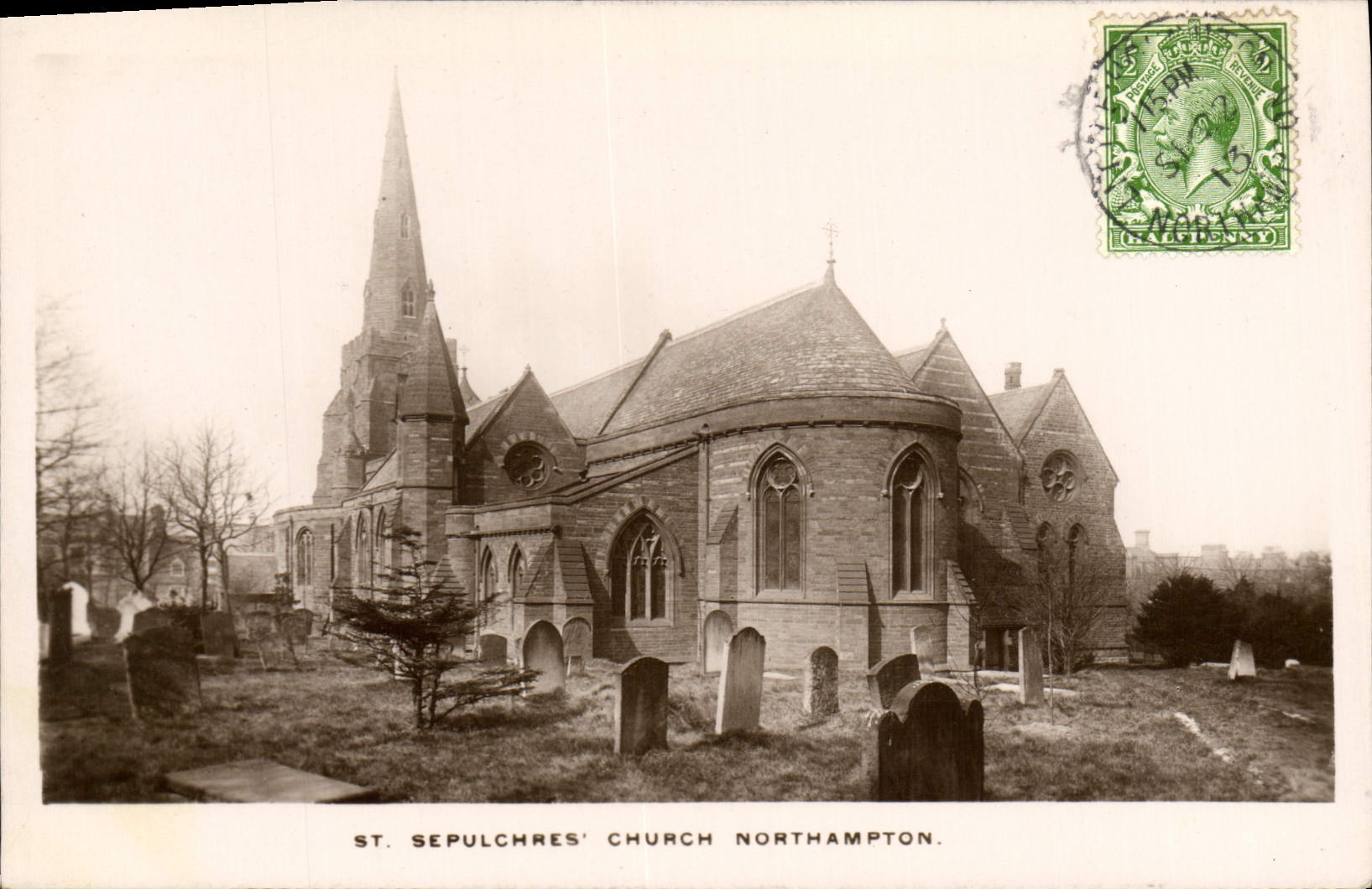 VINTAGE POSTCARD Sepulchres Church Northampton