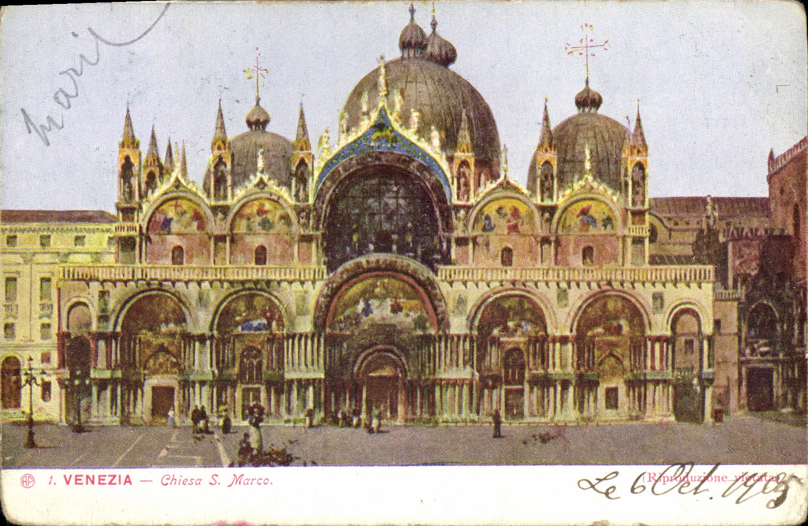 VINTAGE POSTCARD Venezia Chiesa S Marco