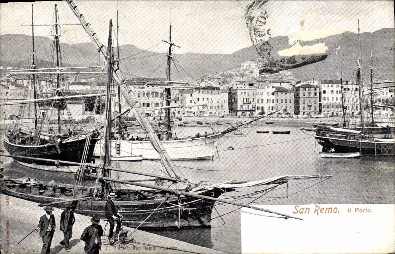 CPA San Remo Il Porto Bateaux