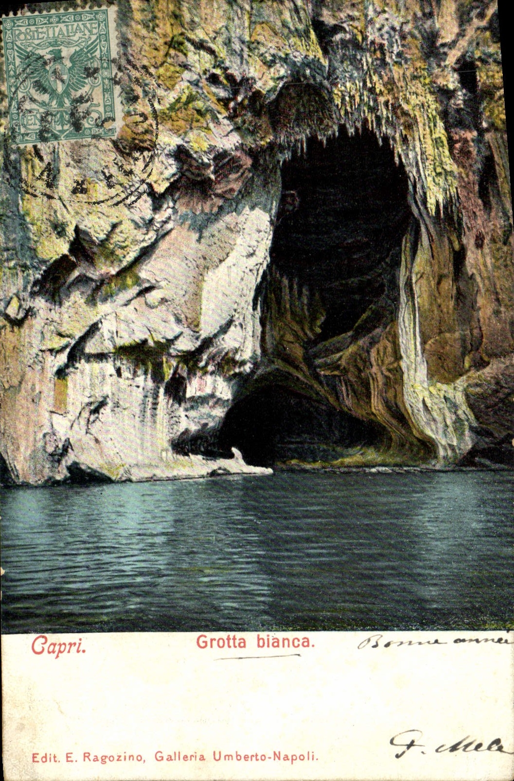 VINTAGE POSTCARD Capri Grotta Bianca