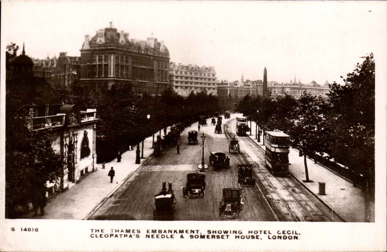 CPA The Thames Embankment Showing Hotel Cecil London