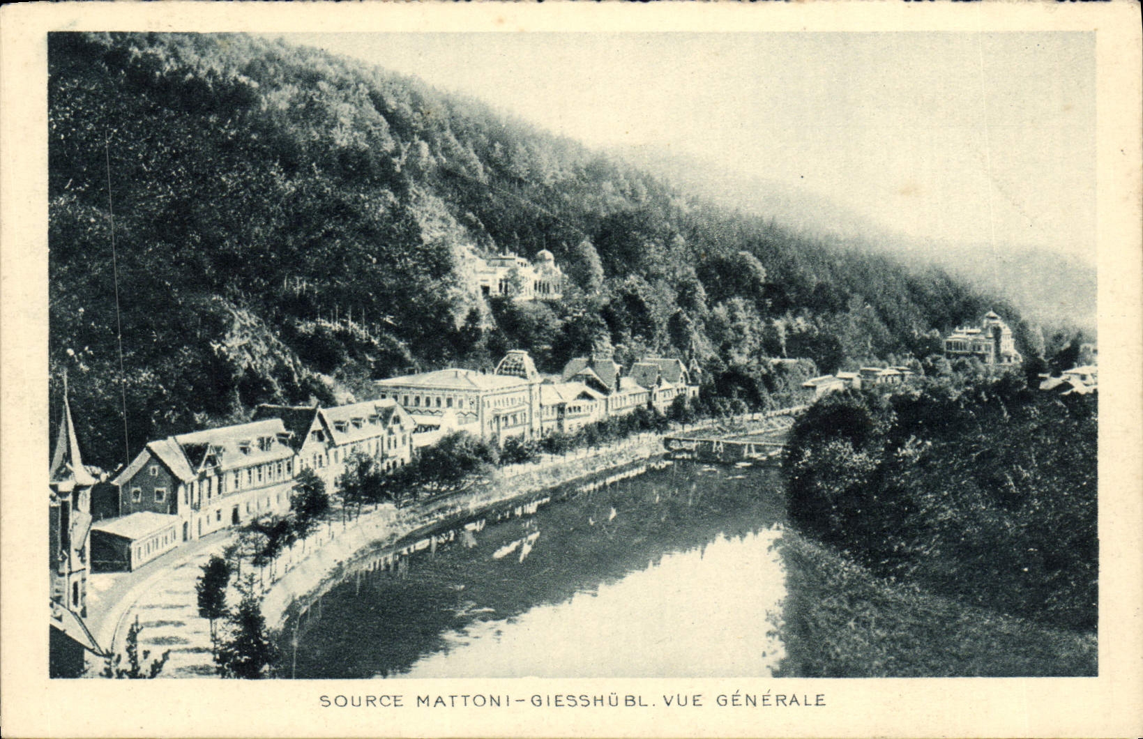 VINTAGE POSTCARD Source Mattoni Giesshu Bl View