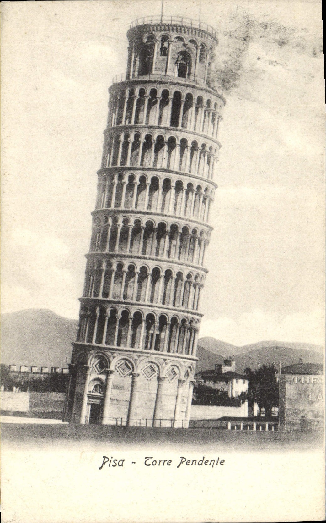 POSTAL Corre Pendente de la VENDIMIA pegado