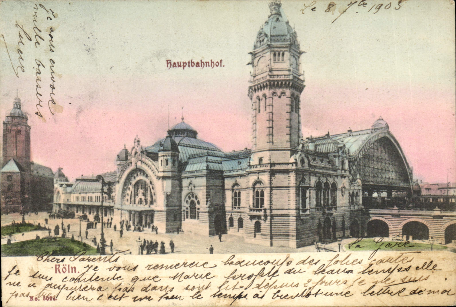 POSTAL Hauptbahnhof Koln de la VENDIMIA