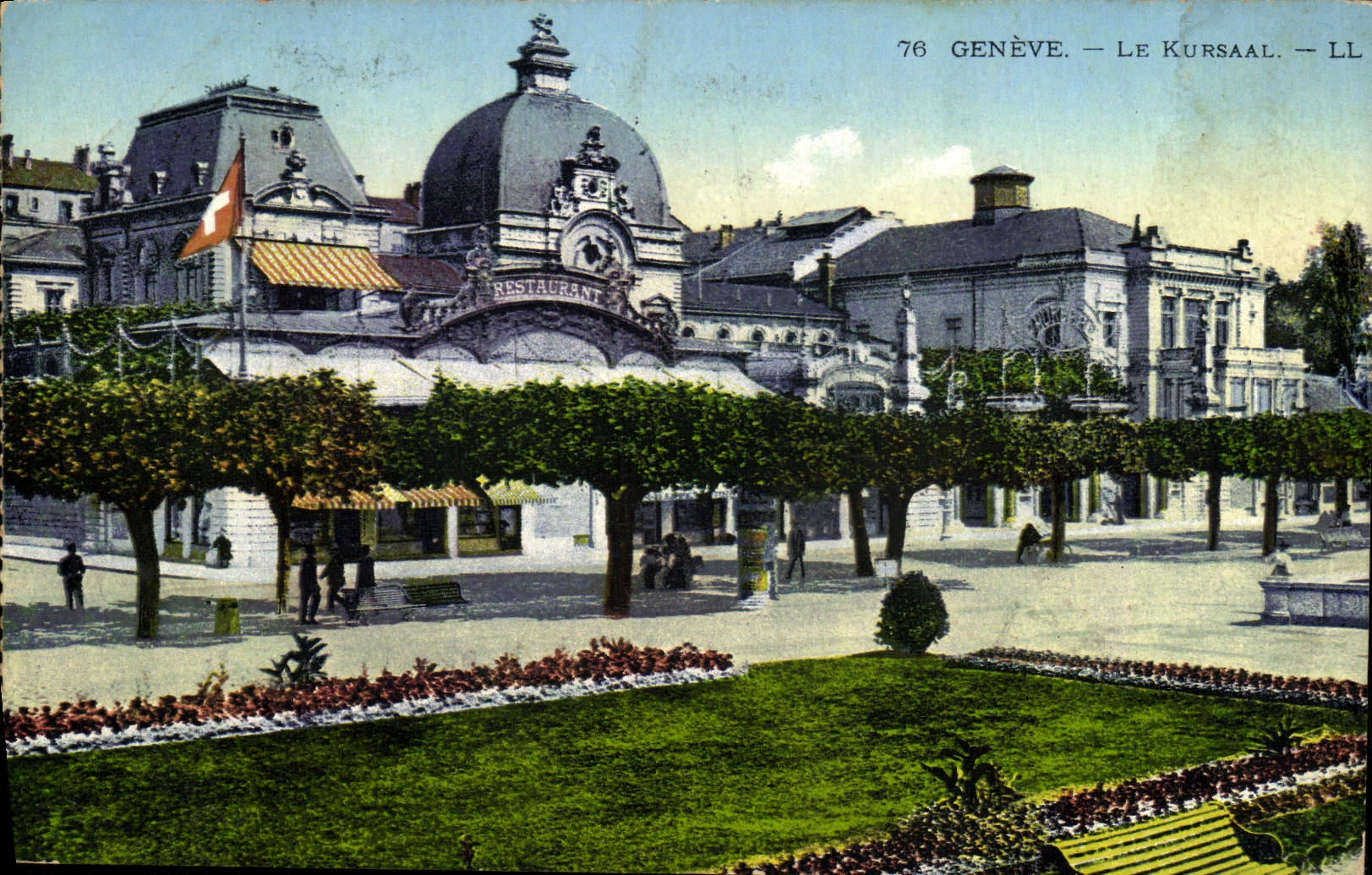 VINTAGE POSTCARD Geneva Kursaal
