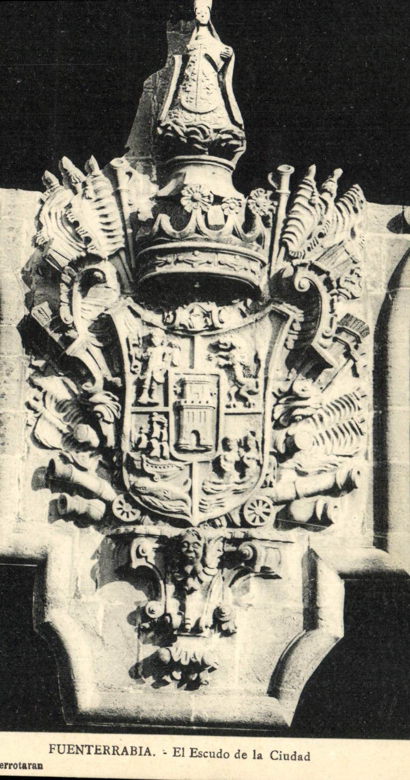 CPA Fuenterrabia El Escudo De La Ciudad