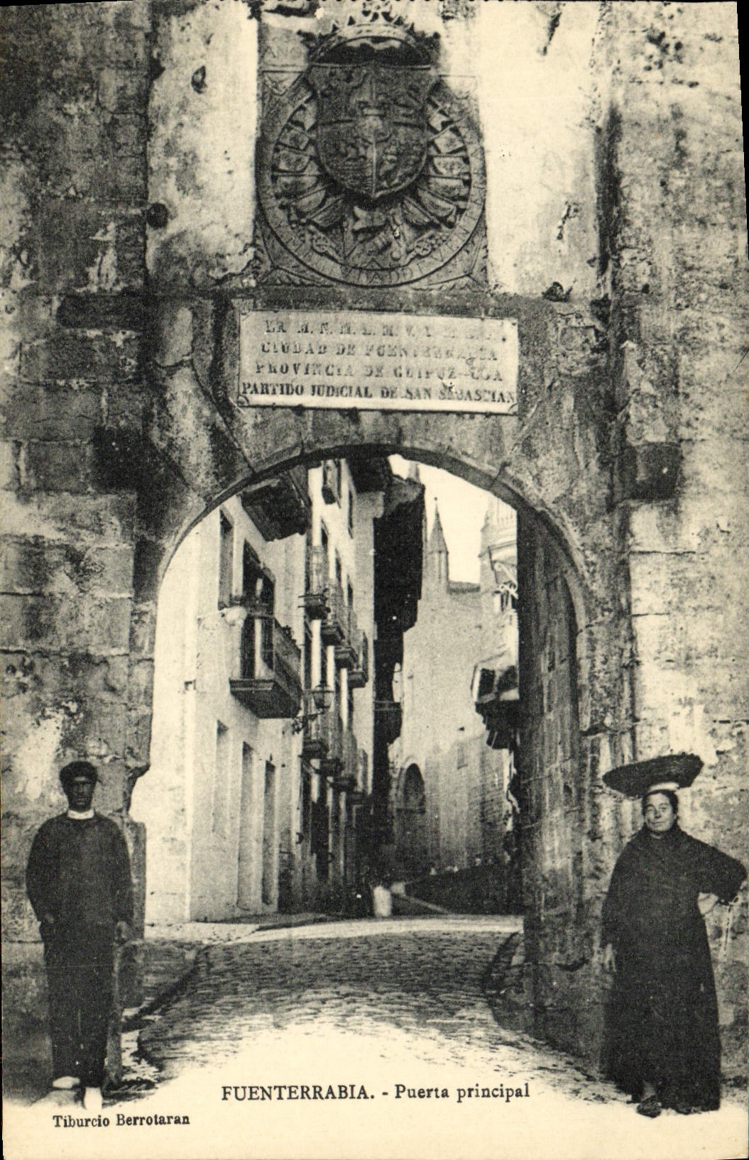 CPA Fuenterrabia Puerta Principal