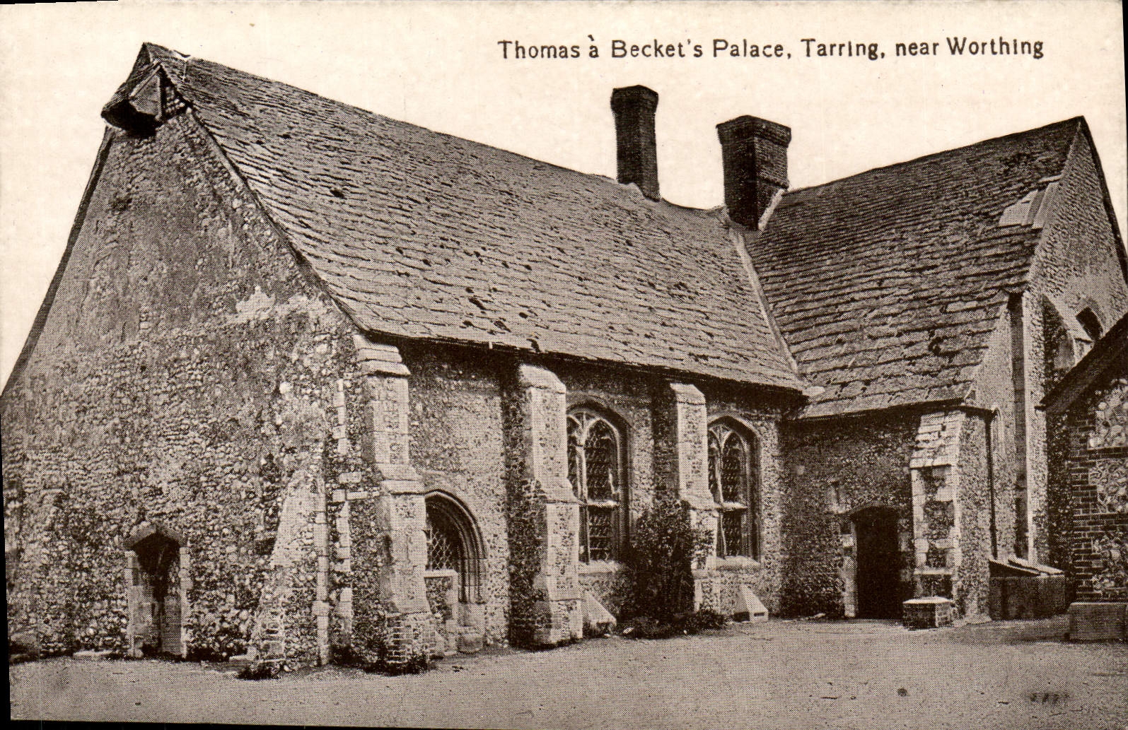 VINTAGE POSTCARD Thomas has Becket' S Palace Tarring Near Worthing
