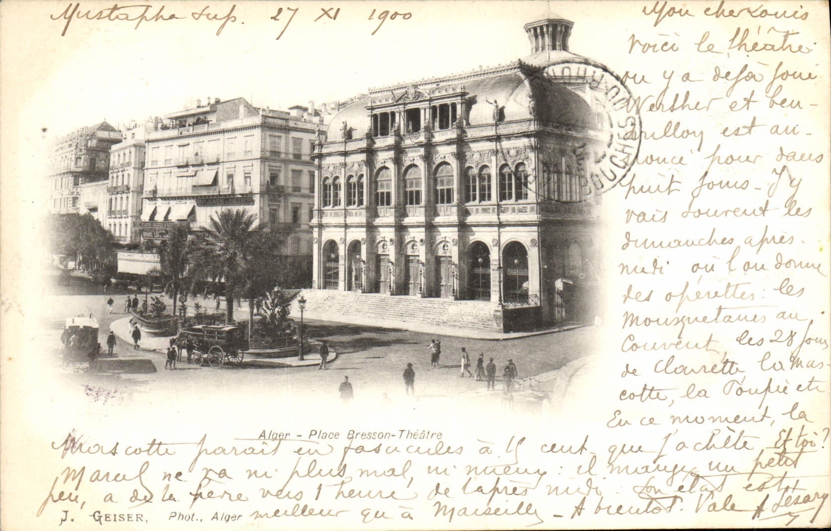 CPA Alger Place Bresson Theatre