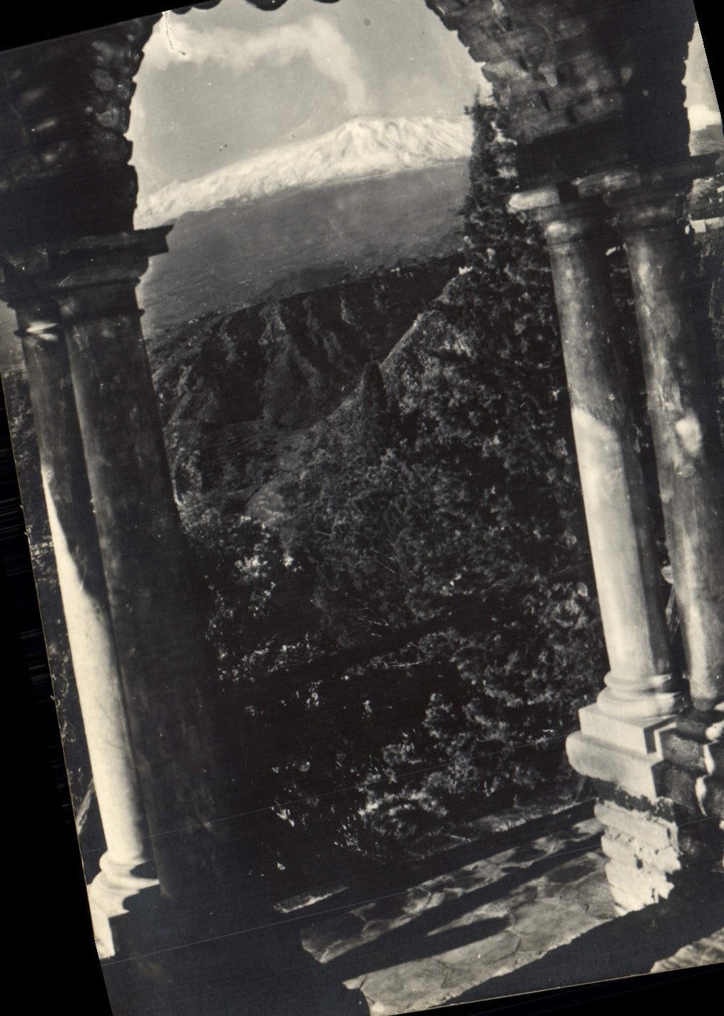 VINTAGE POSTCARD Italy Volcano