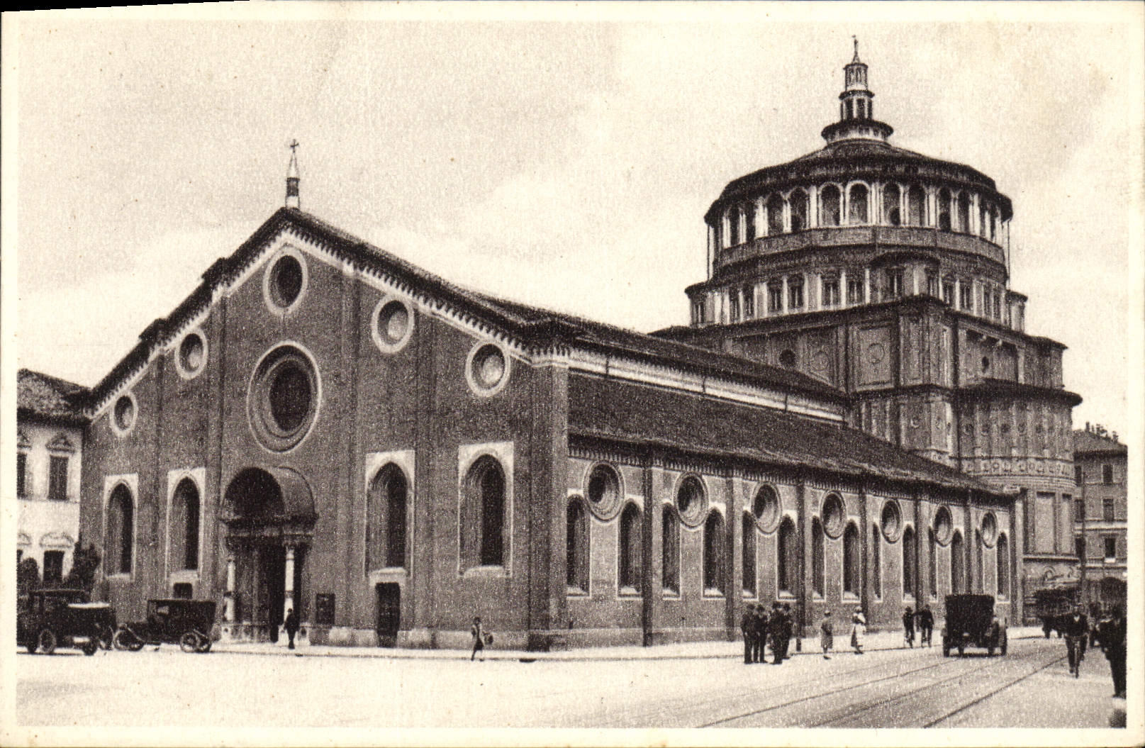 VINTAGE POSTCARD Milano Chiesa Delle Grazie Church Of the Graces