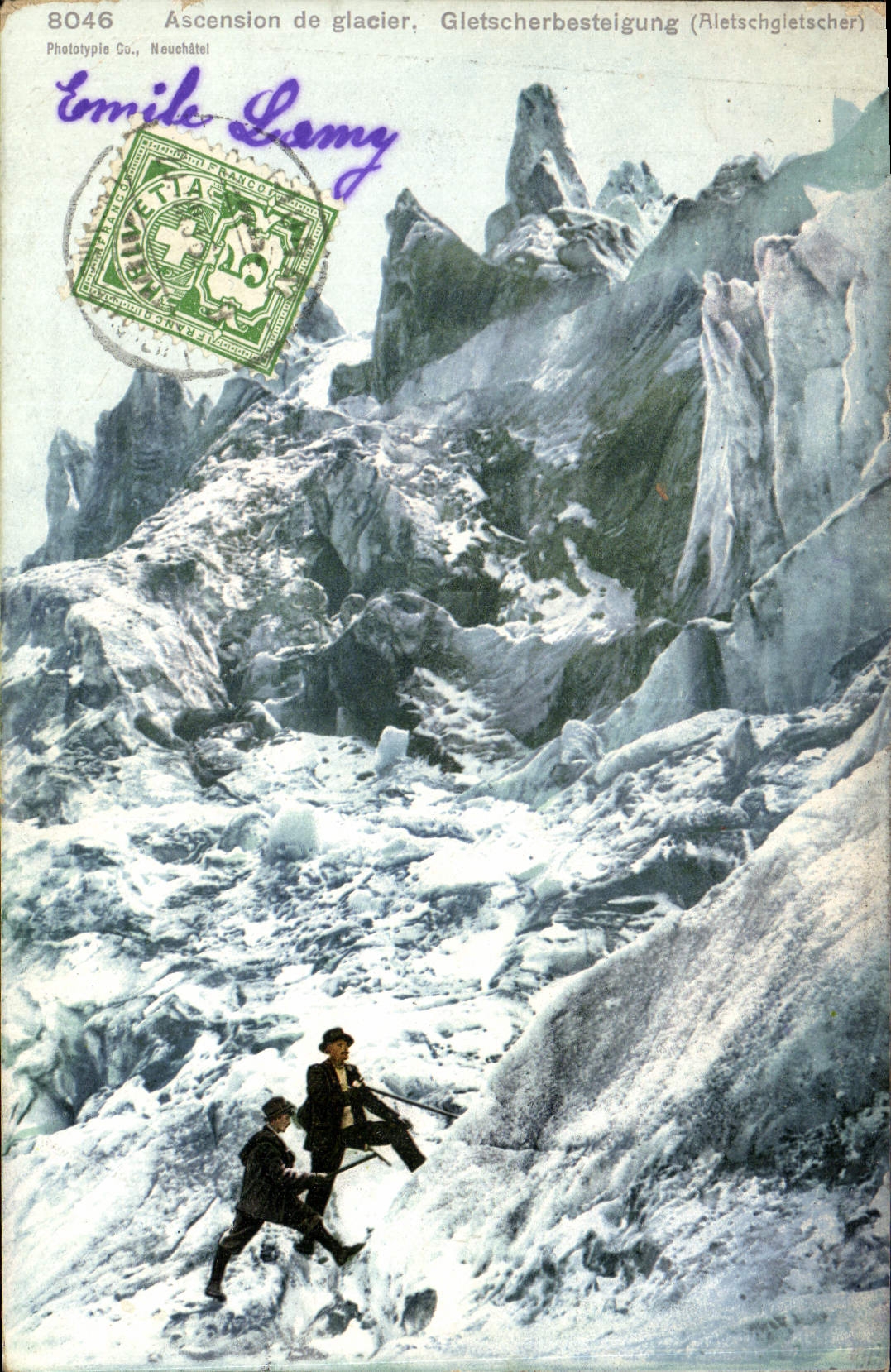 CPA Ascension De Glacier Gletscherbesteigung Alpinisme