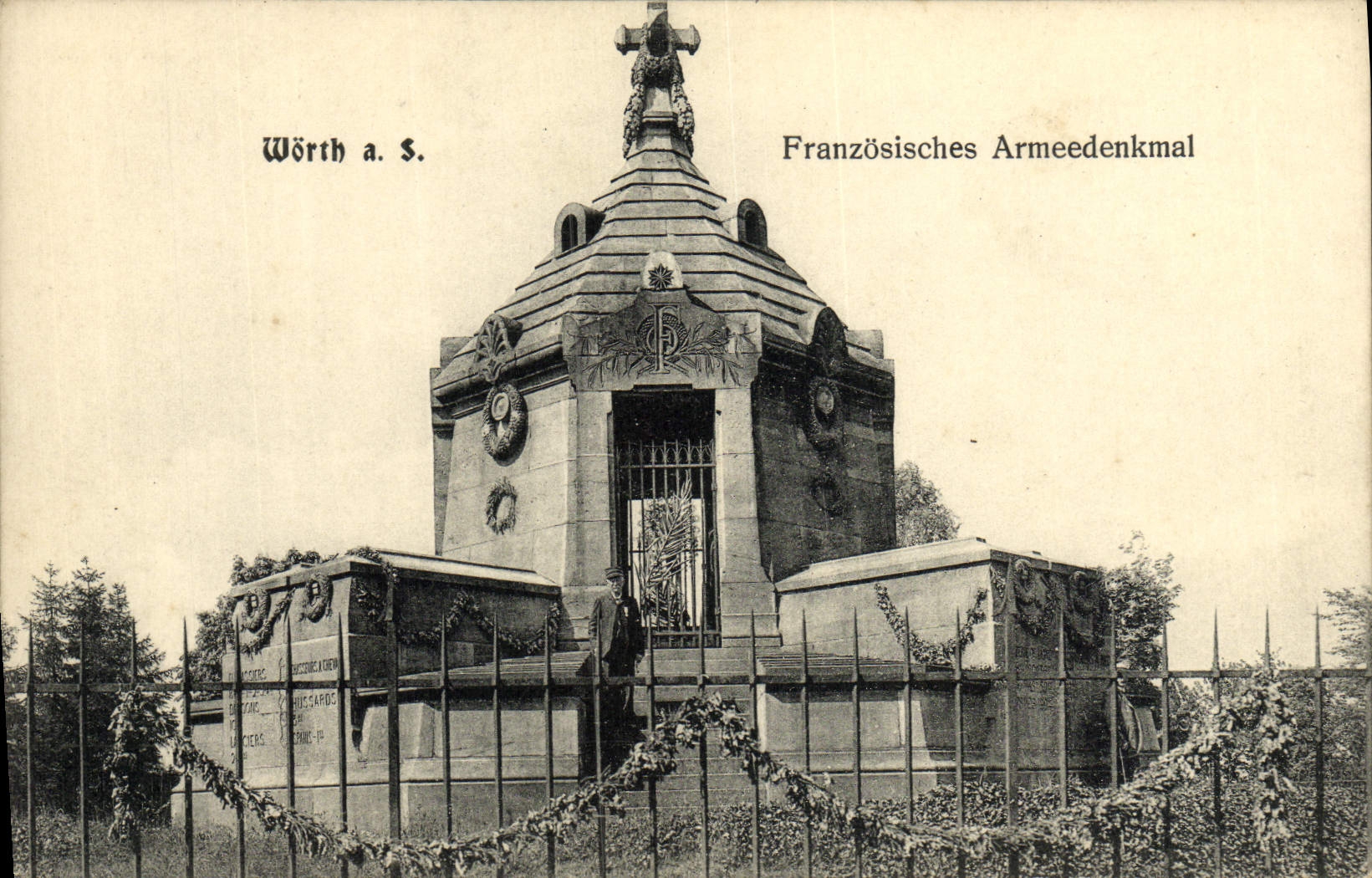 CPA Worth Franzosisches Armeedenkmal Militaria