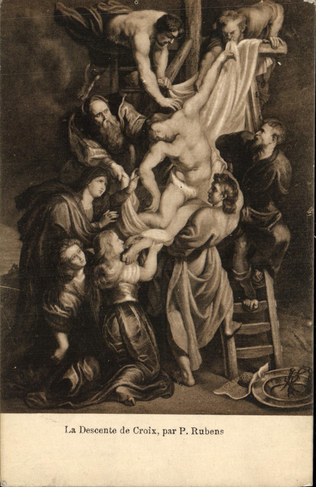 VINTAGE POSTCARD Deposition By P Rubens