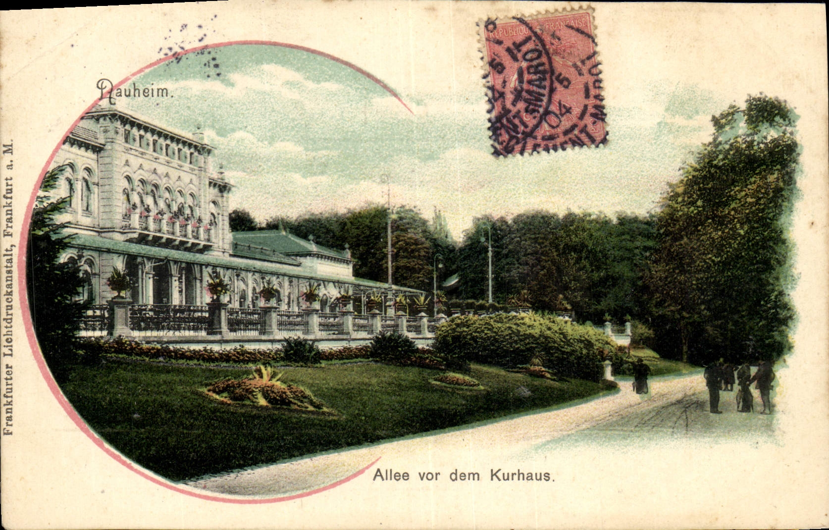 CPA Allee Vour Dem Kurhaus Nauheim
