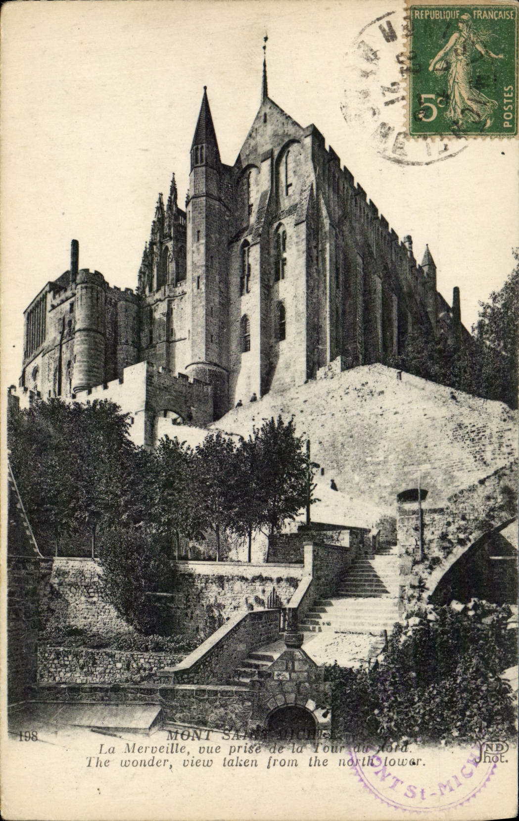 CPA Mont Saint Michel La Merveille Vue Prise De La tour du Nord