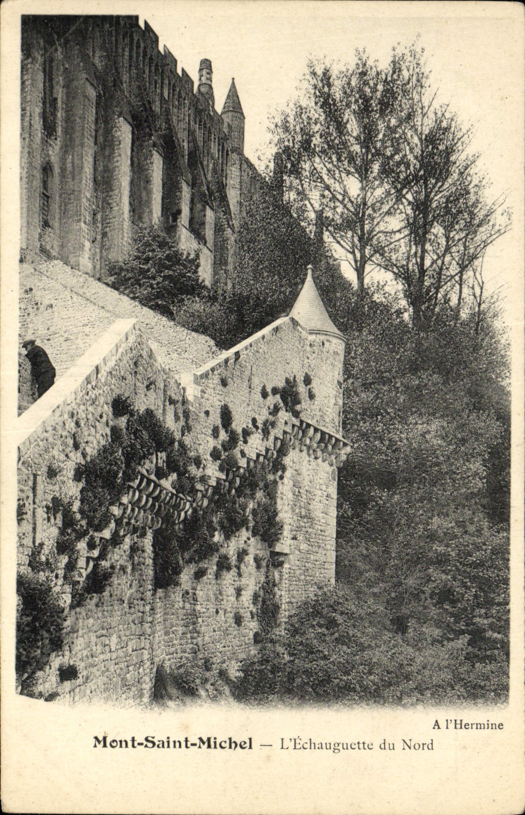 CPA Mont Saint Michel L'Echauguette Du Nord