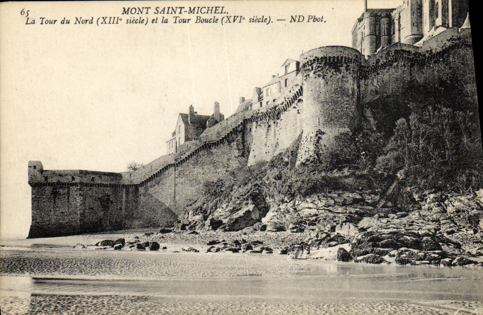 CPA Mont Saint Michel La Tour Du Nord Et La Tour Boucle