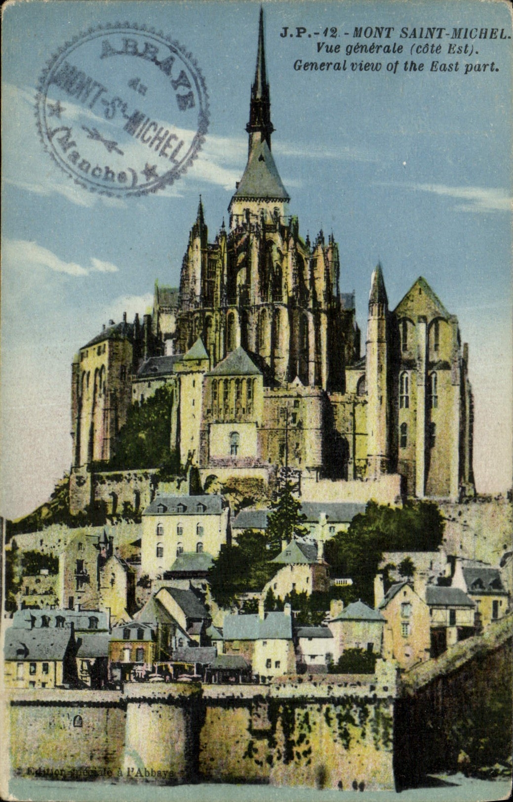 CPA Mont Saint Michel Vue Generale 