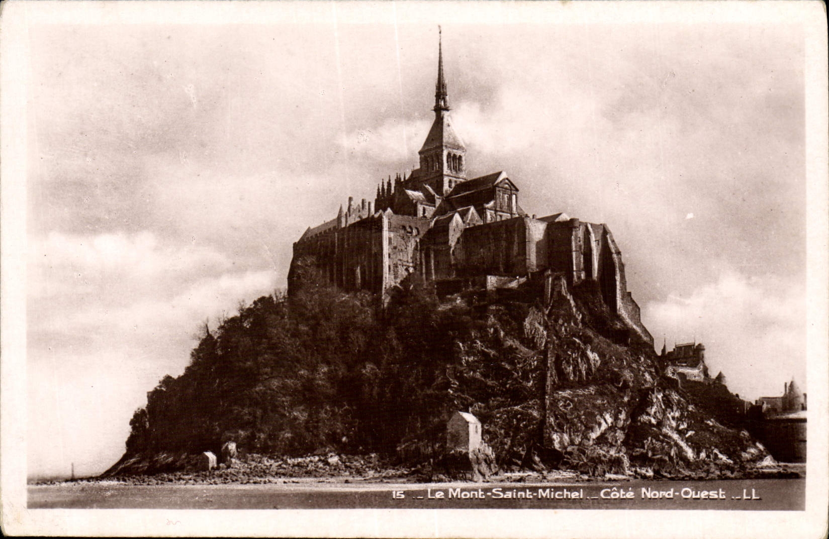CPA Le Mont Saint Michel Cote Nord Ouest