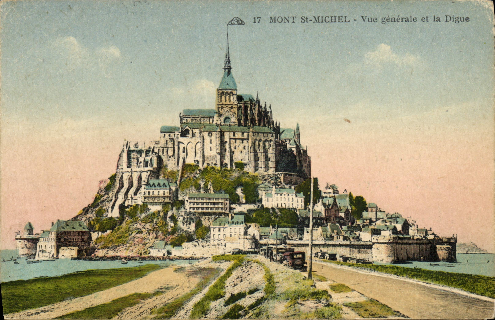 CPAMont St Michel Vue Generale Et La Digue