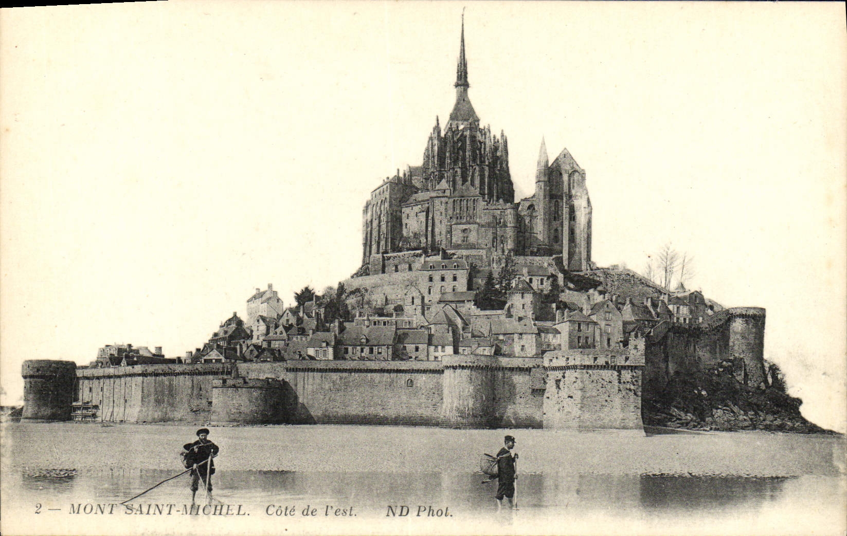 CPA Mont Saint Michel Cote De l'Est Peche Pecheurs 