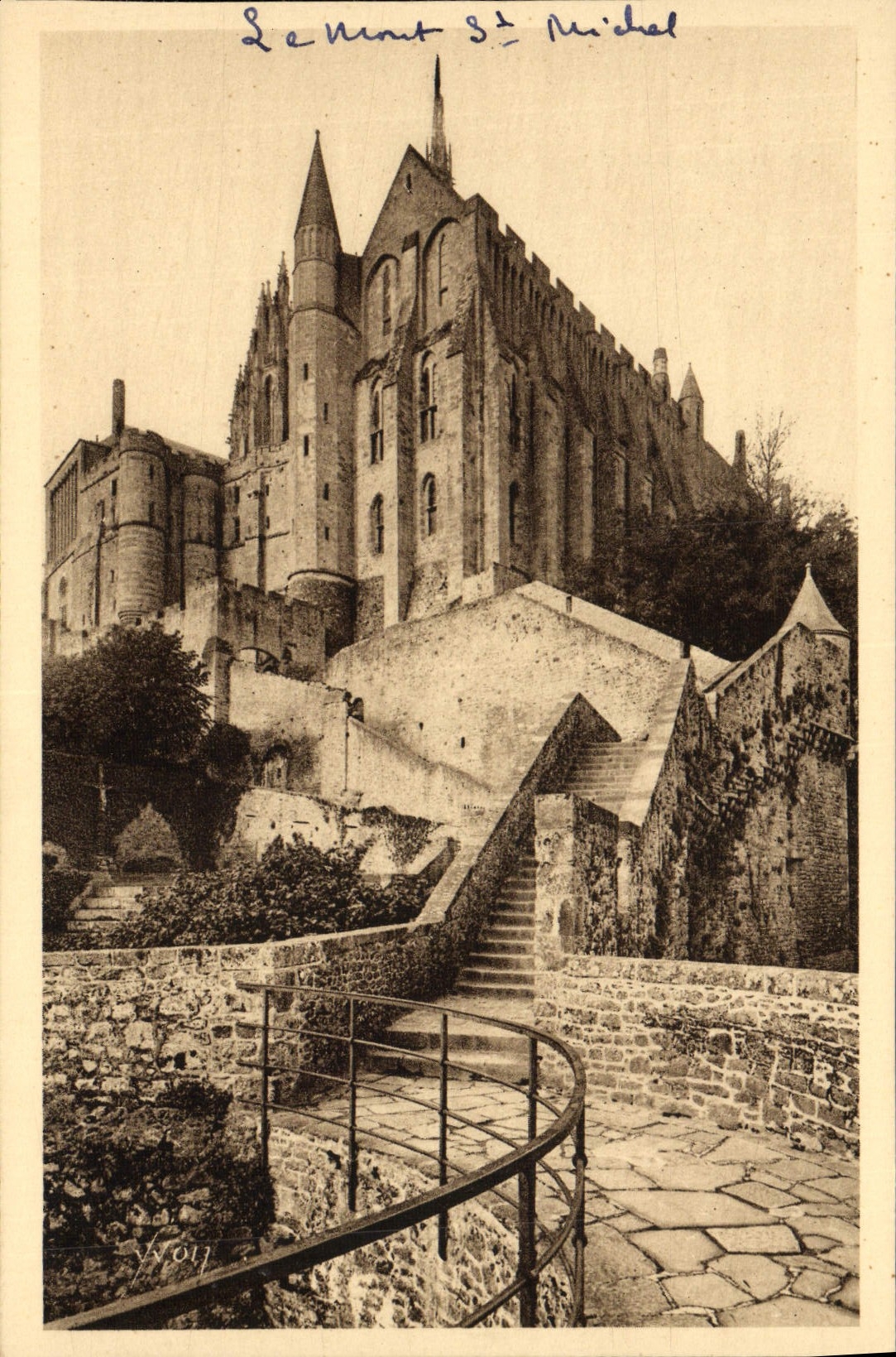 CPA La Douce France Le Mont St Michel La Merveille Vue De La Tour Du Nord