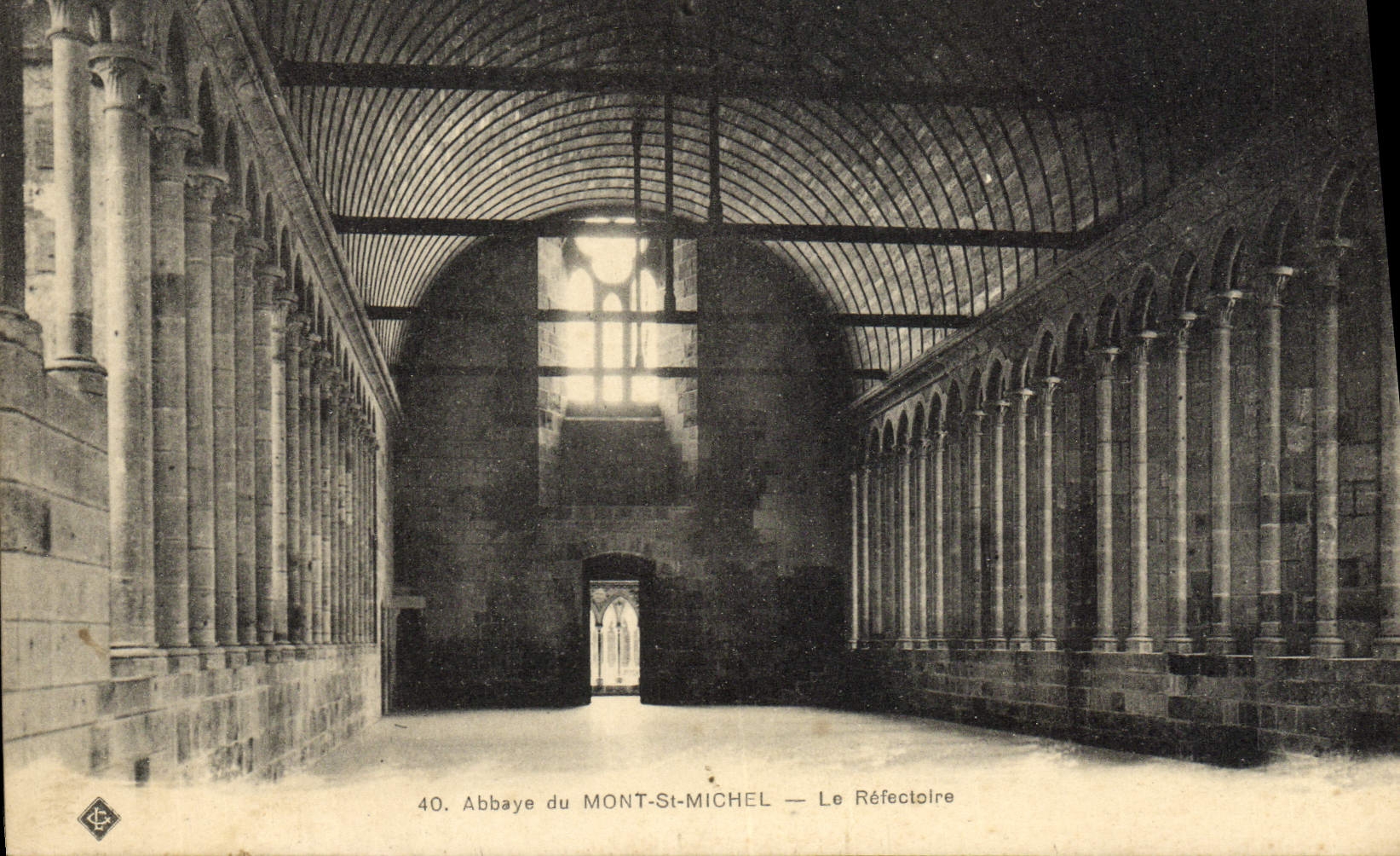 CPA Abbaye Du Mont Saint Michel Le Refectoire