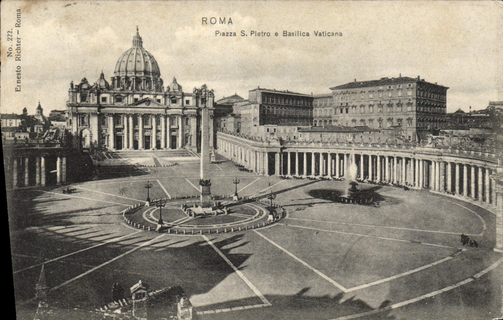 CPA Roma Piazza S Pletro a Basilica Vaticana