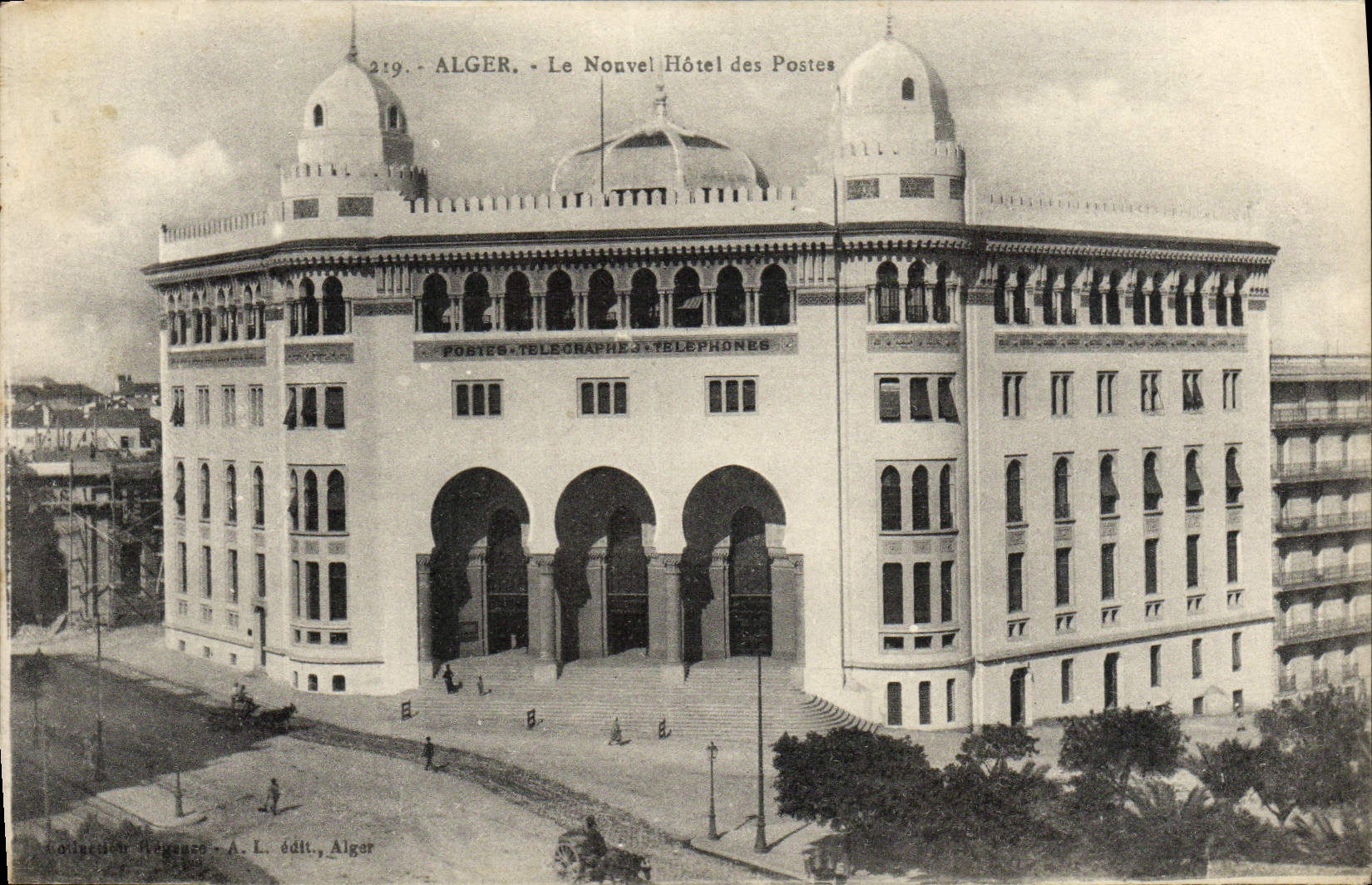 POSTAL Argel de la VENDIMIA el nuevo edificio de la oficina de correos