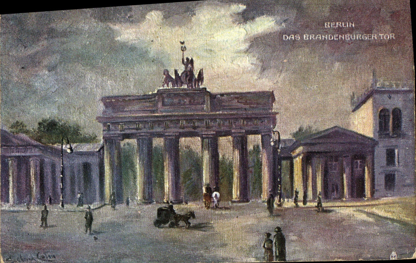 CPA Berlin Das Branhdeneburger Tor