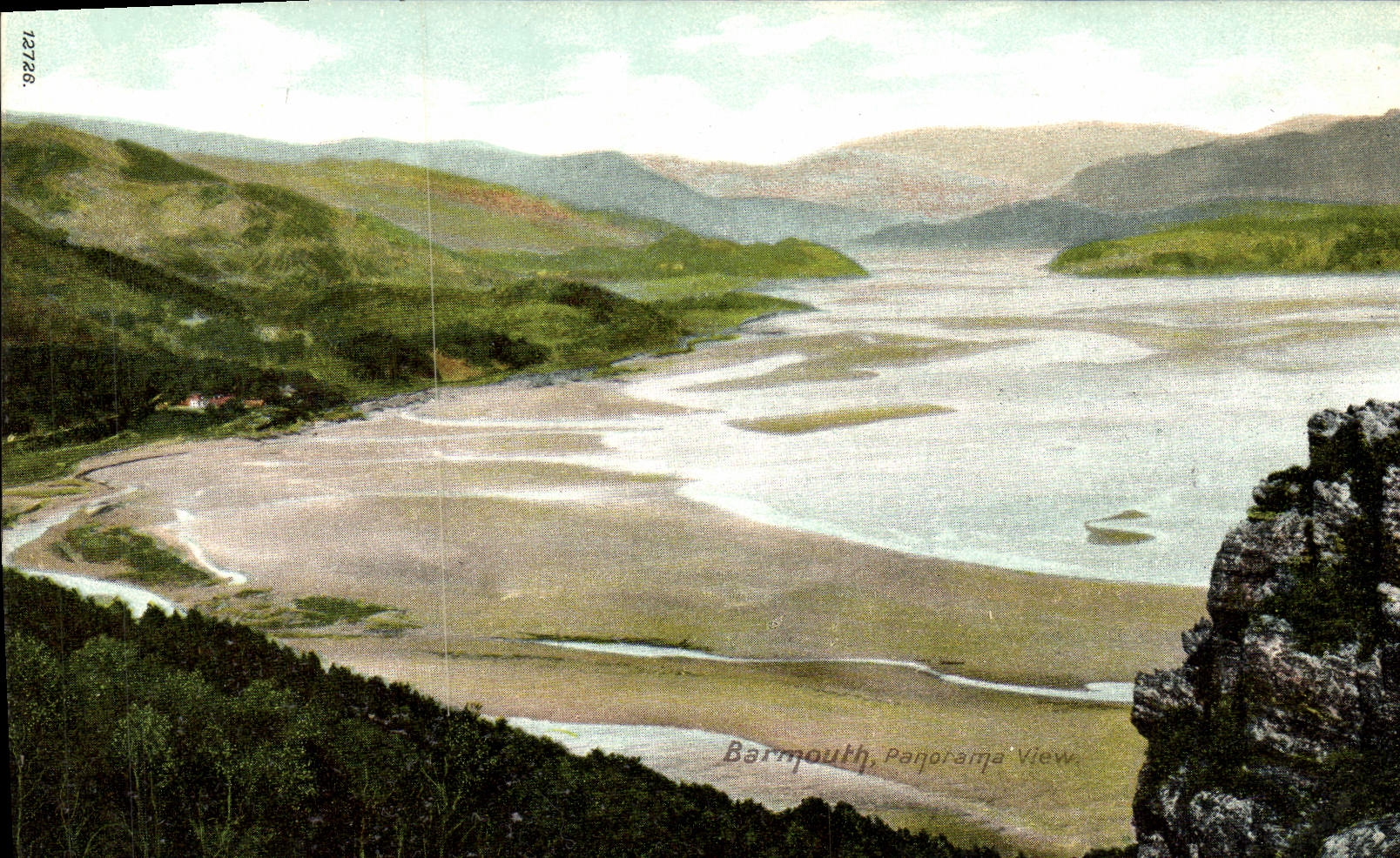 VINTAGE POSTCARD Barmouth View Panorama