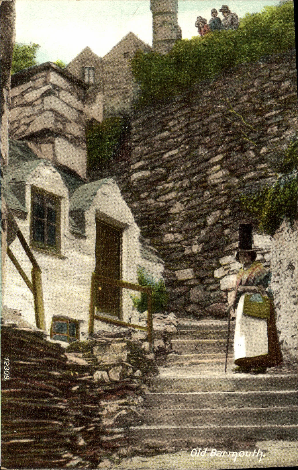 VINTAGE POSTCARD Old Barmouth Folklore