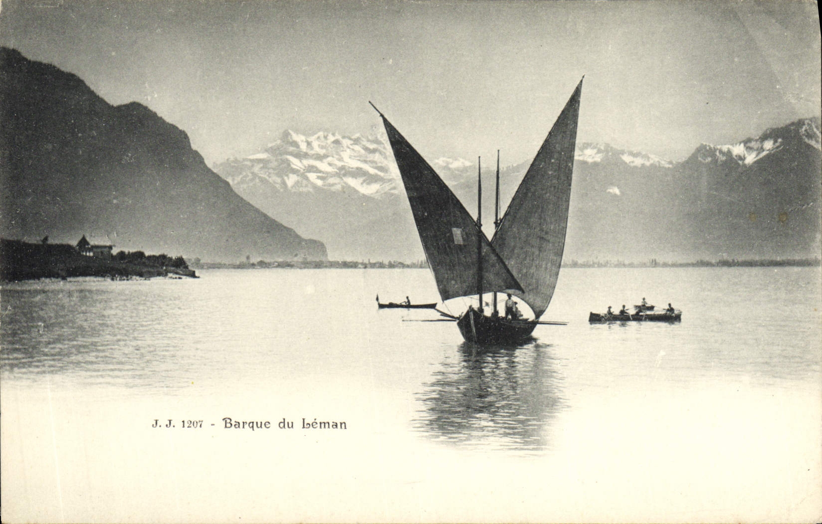 CPA Barque Du Leman Bateau