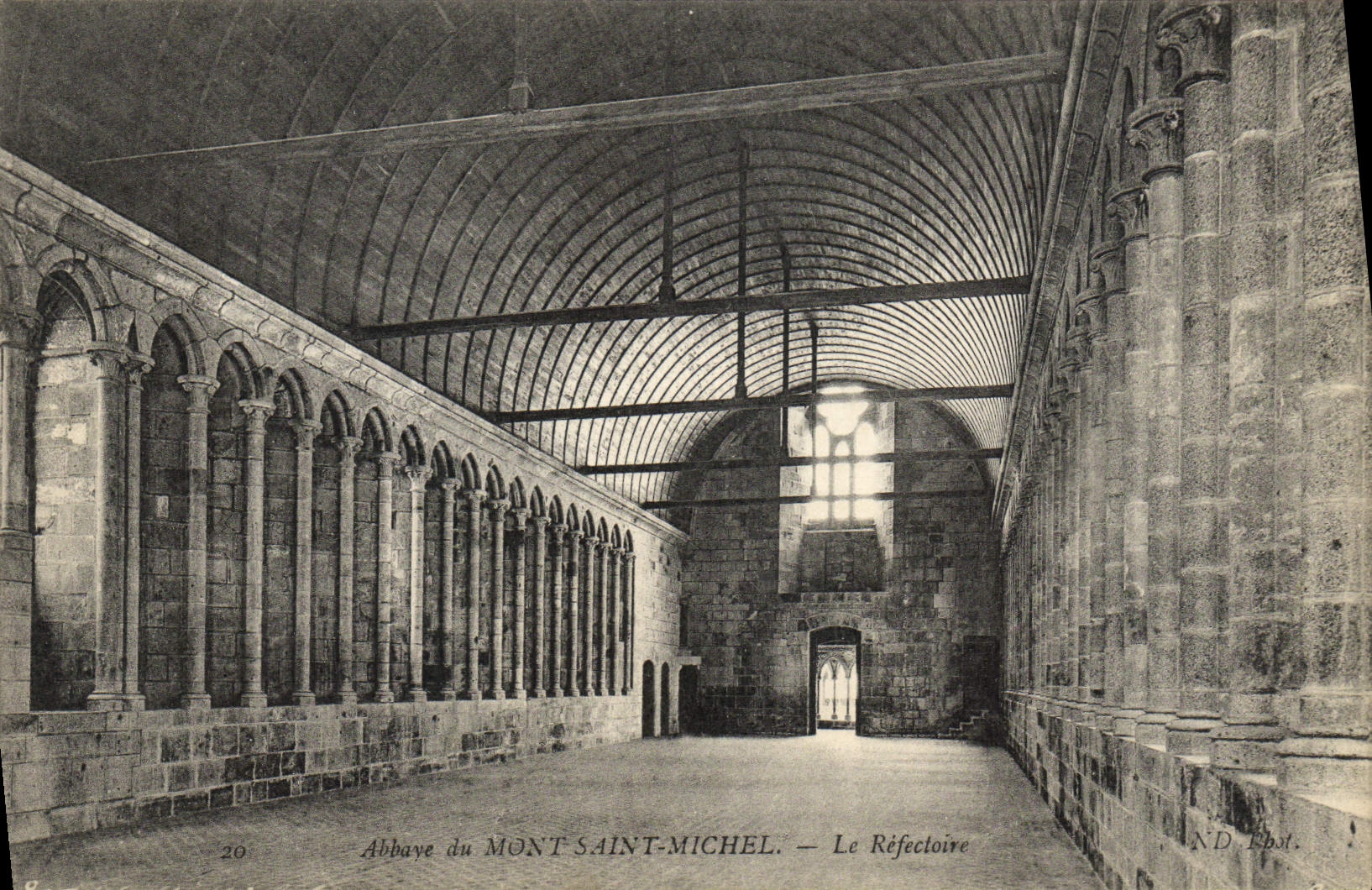 CPA Abbaye Du Mont Saint Michel Le Refectoire
