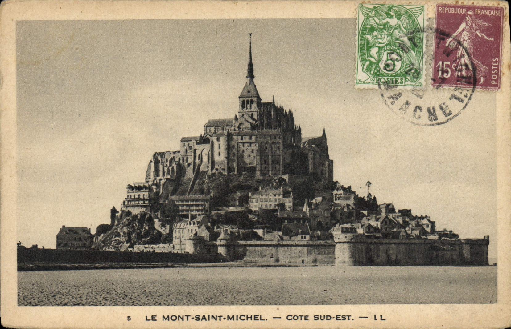 CPA Le Mont Saint Michel Cote Sud Est