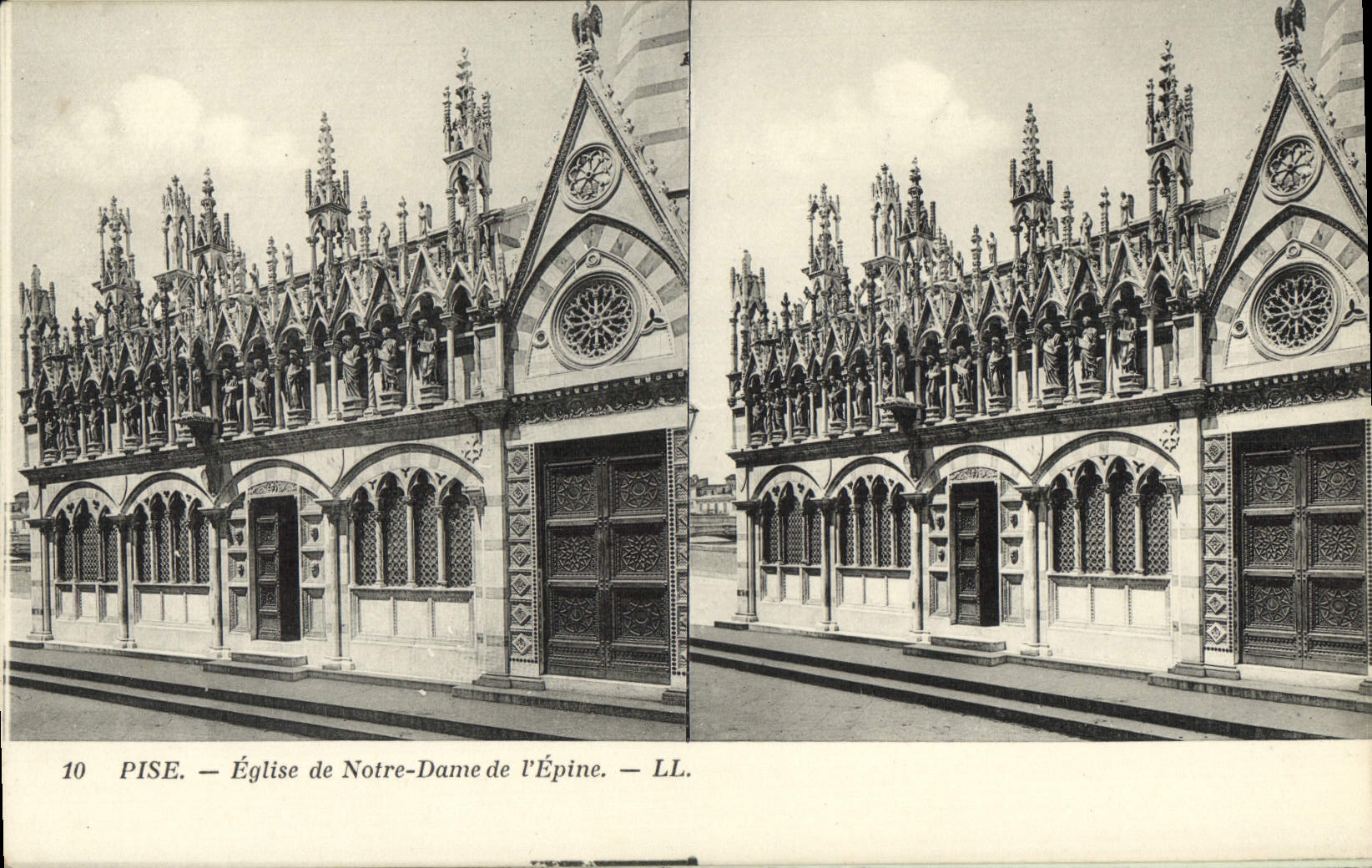 VINTAGE POSTCARD Pisa Church Of Notre Dame Of the Spine