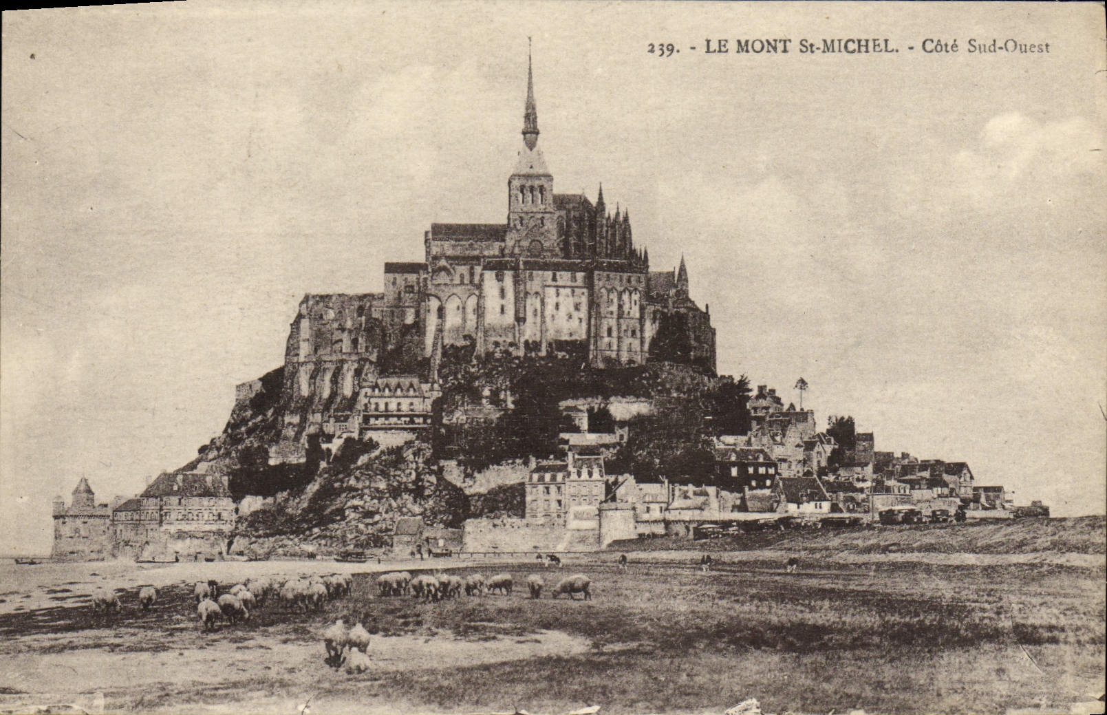 CPA Le Mont St Michel Cote Sud Ouest