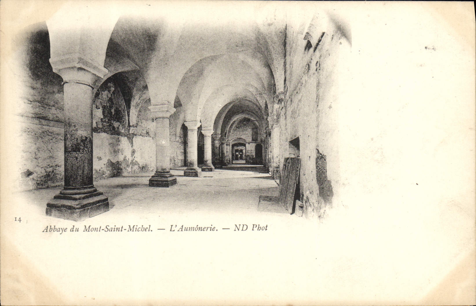 VINTAGE POSTCARD Abbey Of Mont Saint Michel the Chaplaincy