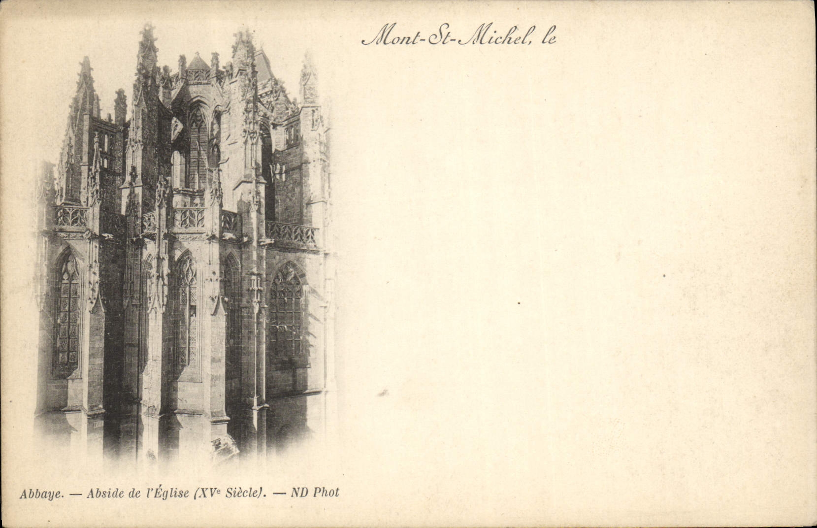 CPA Mont St Michel Abbaye Abside De l'Eglise