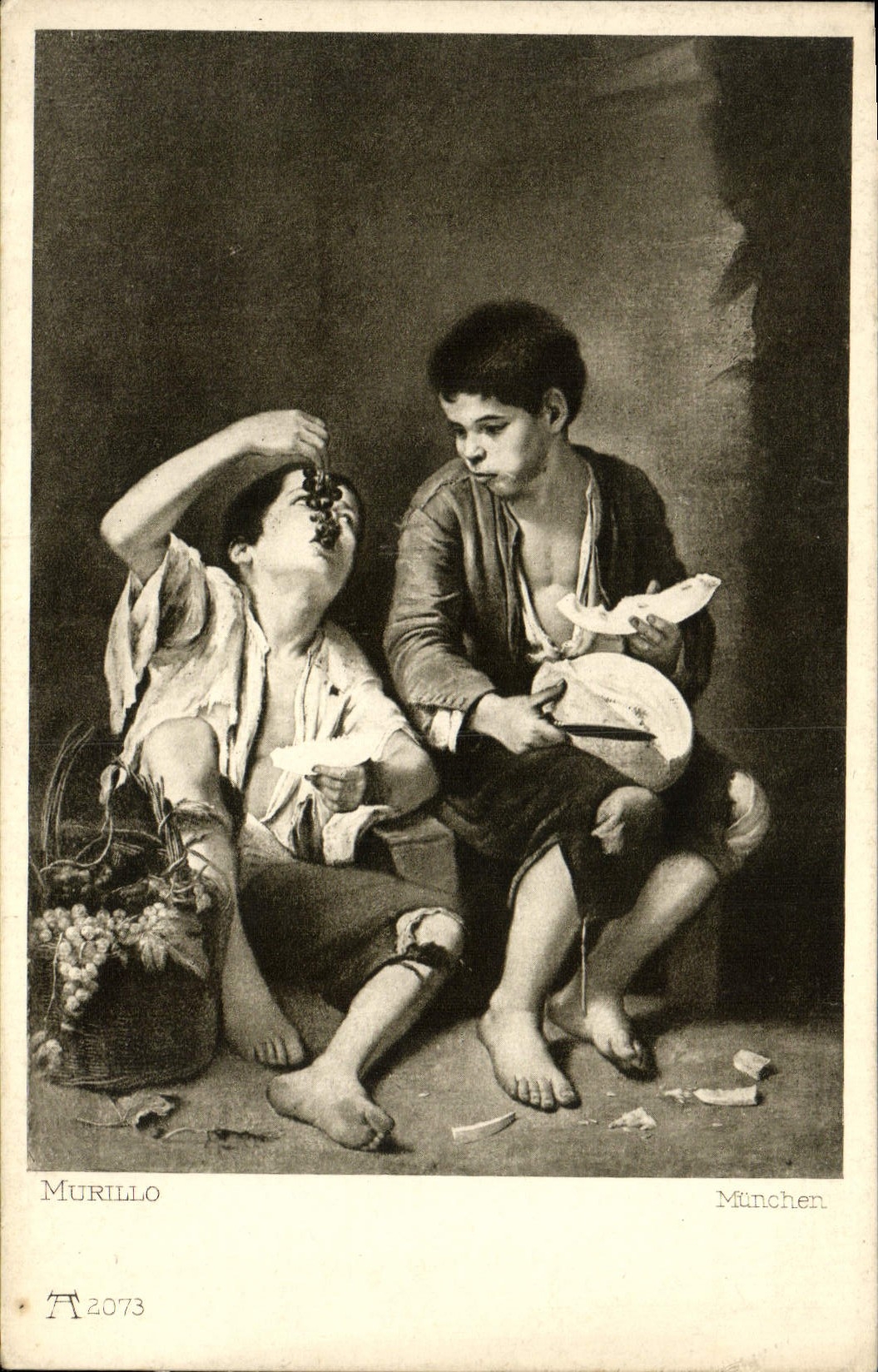 VINTAGE POSTCARD Murillo Munchen