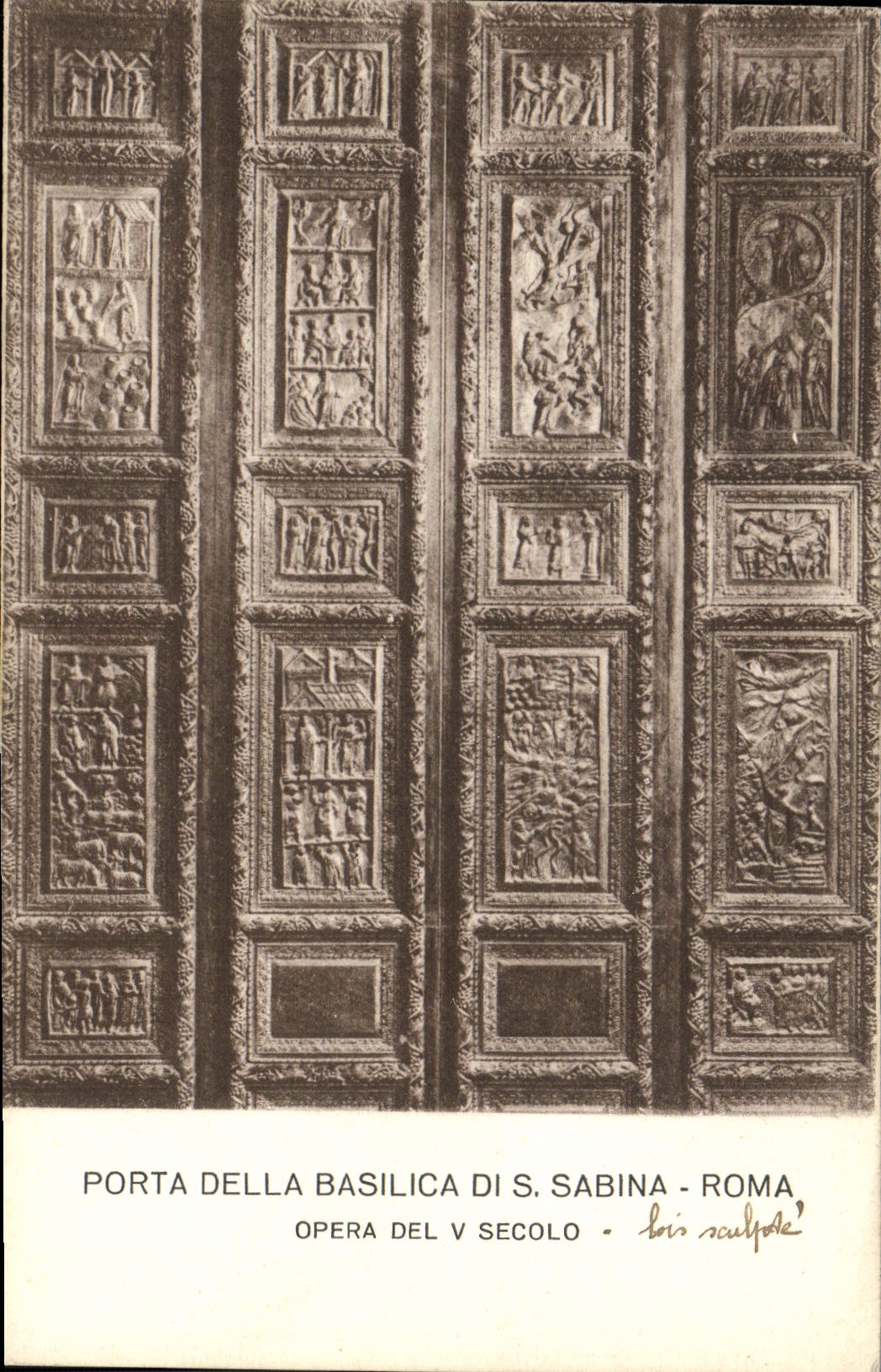 CPA Particolare Della Basilica Di S Sabina Roma