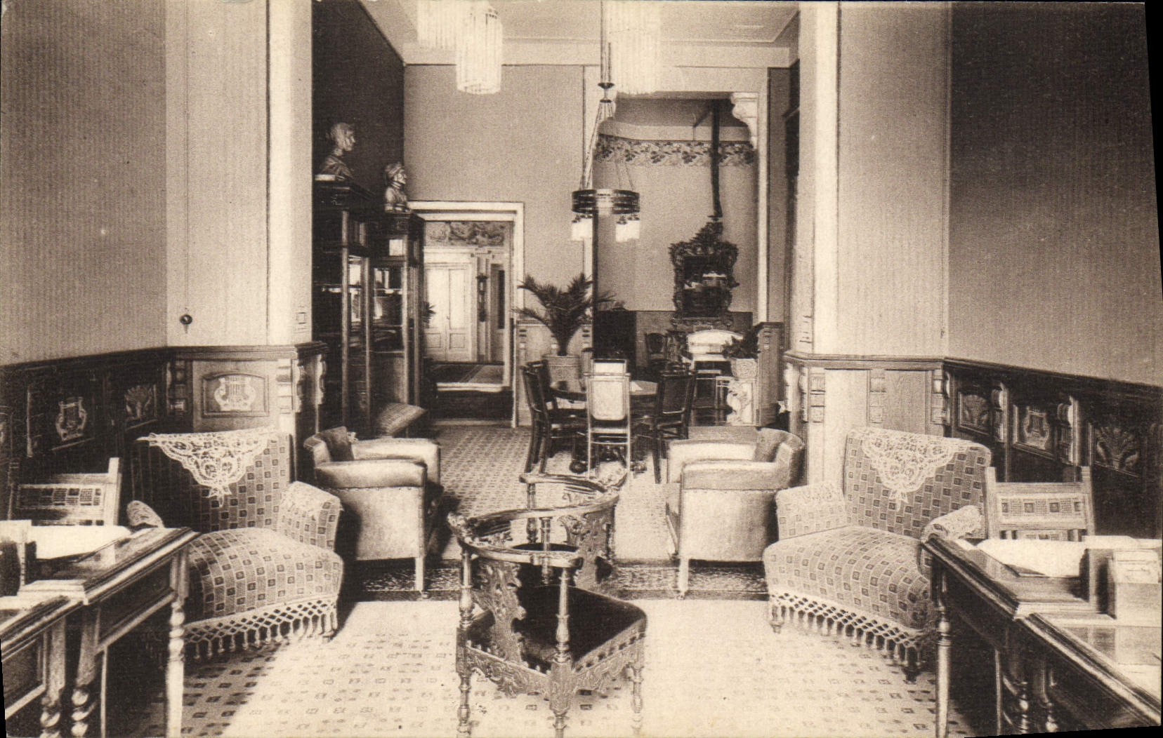 CPA Hotel Helvetia Florence Salon De Lecture